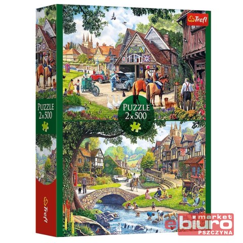 PUZZLE 2X500 SIELANKOWE ŻYCIE 37494 TREFL
