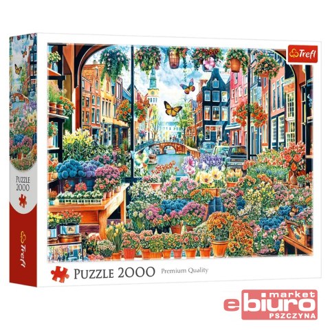PUZZLE 2000 KWIACIARNIA W AMSTERDAMIE 27128 TREFL