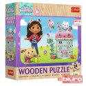 PUZZLE 24 DREWNIANE KONTUR WESOŁA GABBY I PRZYJACI