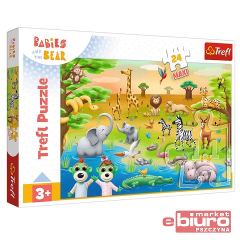 PUZZLE 24 MAXI SAFARI - BOBASEK 14373 TREFL