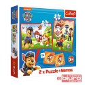 PUZZLE 2W1 MEMOS PSIA EKIPA W AKCJI 93337 TREFL