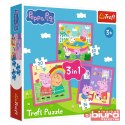 PUZZLE 3W1 PEPPA I PRZYJACIELE 34873 TREFL