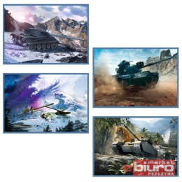 PUZZLE 4X250 WIELKA BITWA CZOŁGÓW 13347 TREFL