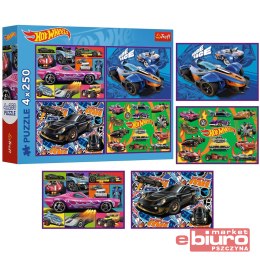PUZZLE 4X250 WYŚCIGOWE AUTA 13312 TREFL