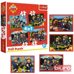 PUZZLE 4W1 PRZYGODY STRAŻAKA SAMA 34632 TREFL