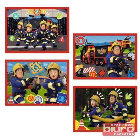 PUZZLE 4W1 PRZYGODY STRAŻAKA SAMA 34632 TREFL