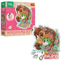 PUZZLE 50 DREWNIANE KONTUR WESOŁA RODZIN TREFLIKÓW