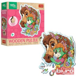 PUZZLE 50 DREWNIANE KONTUR WESOŁA RODZIN TREFLIKÓW
