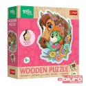PUZZLE 50 DREWNIANE KONTUR WESOŁA RODZIN TREFLIKÓW