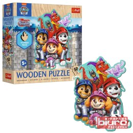 PUZZLE 50 DREWNIANE KONTUROWE PRZYG Z PSIM PATROLE