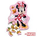 PUZZLE 50 DREWNIANE KONTUROWE WESOŁA MINNIE