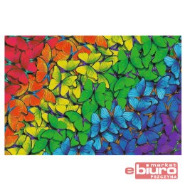 PUZZLE 500+1 DREWNIANE TĘCZOWE MOTYLE 20217 TREFL