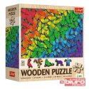PUZZLE 500+1 DREWNIANE TĘCZOWE MOTYLE 20217 TREFL