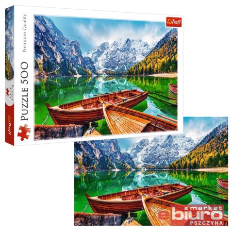 PUZZLE 500 JEZIORO BRAIES WŁOCHY 37486 TREFL