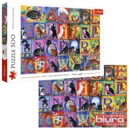 PUZZLE 500 KOCI ALFABET 37527 TREFL
