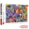 PUZZLE 500 KOCI ALFABET 37527 TREFL