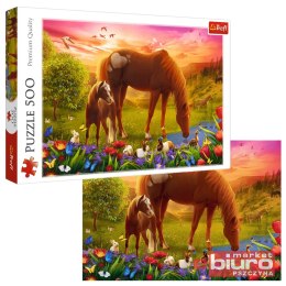 PUZZLE 500 KONIE NA ŁĄCE 37451 TREFL