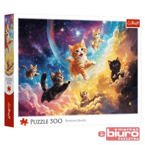 PUZZLE 500 KOSMICZNE KOTKI 37557 TREFL