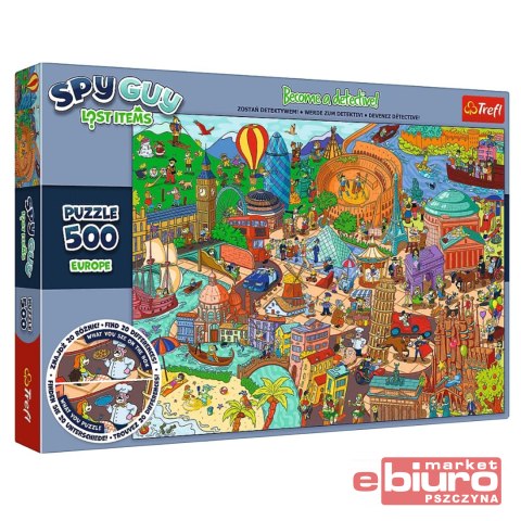 PUZZLE 500 SPY GUY LOST ITEMS RODZINA TREFL. 37481