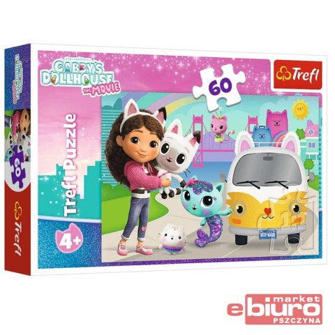 PUZZLE 60 GABBY I KOCIA PRZYGODA 17415 TREFL