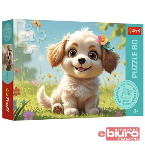PUZZLE 60 SZCZENIĘCIEM BYĆ 17408 TREFL