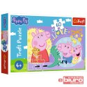PUZZLE 60 SZCZĘŚLIWA ŚWINKA PEPPA 17414 TREFL