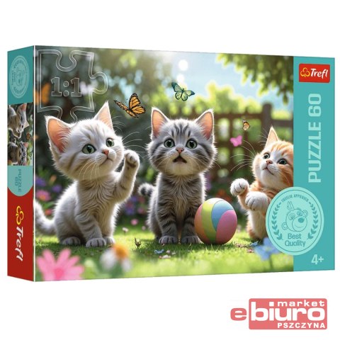 PUZZLE 60 TRZY KOCIAKI 17412 TREFL