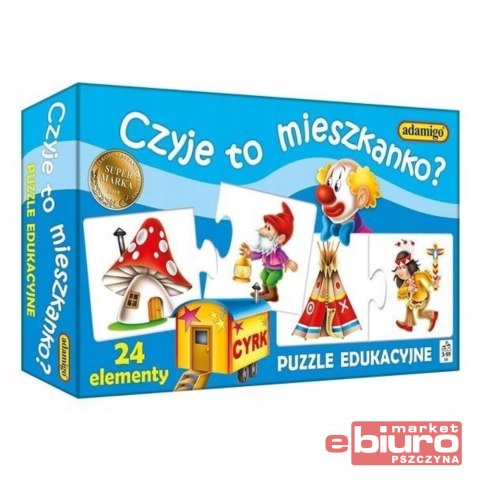 PUZZLE EDUKACYJNE CZYJE TO MIESZKANKO ADAMIGO