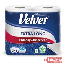 RĘCZNIK PAPIEROWY VELVET 2W CELULOZA OP.2 ROL 90L
