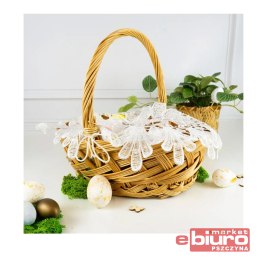 SERWETKA AŻUROWA NA KOSZYCZEK WIELKANOCNY OKRĄGŁA 38cm ARPEX