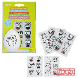 ŚMIESZNE TATUAŻE NA PISANKI 24SZT SW1923 ARPEX