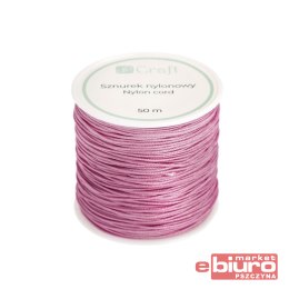 SZNUREK NYLONOWY 0,8MM 50M DUSTY ROSE DPCRAFT