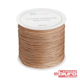 SZNUREK NYLONOWY 0,8MM 50M SOFT CAMEL DPCRAFT