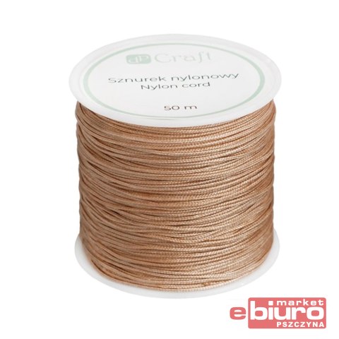 SZNUREK NYLONOWY 0,8MM 50M SOFT CAMEL DPCRAFT