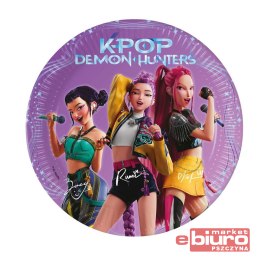 TALERZYKI PAPIEROWE K-POP DEMON HUNTERS 20CM A'8
