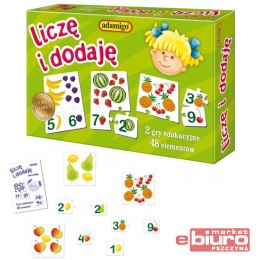 GRA EDUKACYJNA UKŁADANKA LICZĘ I DODAJĘ ADAMIGO