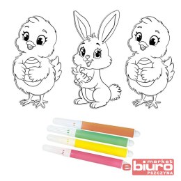 WIELKANOCNE WZORY DO KOLOROWANIA 3SZT ARPEX