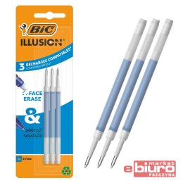 WKŁAD ILLUS GEL NIEBIESKI BLISTER 3SZT. BIC