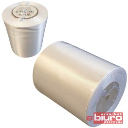 WSTĄŻKA SATYNOWA 100MM/20M BIAŁA ALIGA