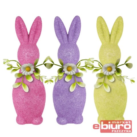 ZAJĄCZEK FLOKOWANY Z KWIATKIEM WN8822 ARPEX