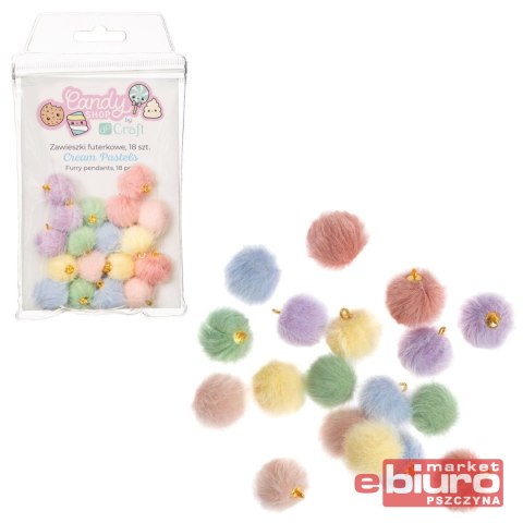 ZAWIESZKI FUTERKOWE 18SZT CREAM PASTEL DPCRAFT