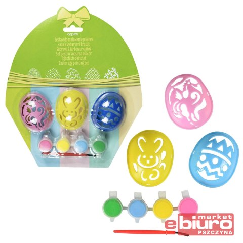 ZESTAW DO MALOWANIA PISANEK 3 WZORY SW7309 ARPEX