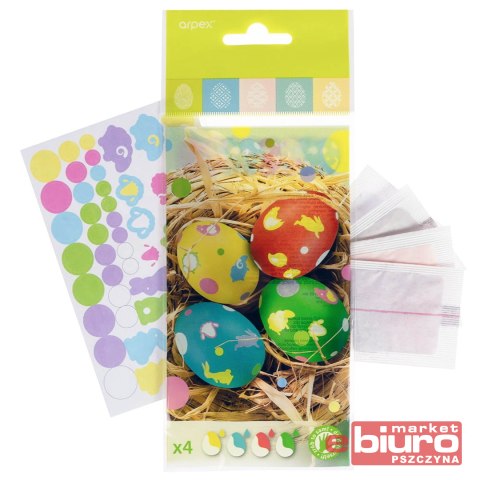 ZESTAW DO ZDOBIENIA PISANEK BARWNIKI 4SZT ARPEX