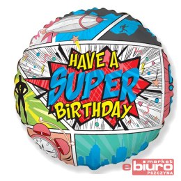 BALON FOLIOWY 18 CALI FX SUPERBIRTHDAY COMIC GODAN