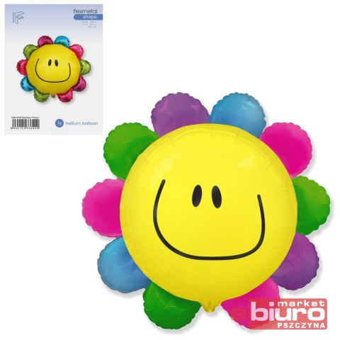 BALON FOLIOWY 24" FX KWIATEK TĘCZOWY GODAN