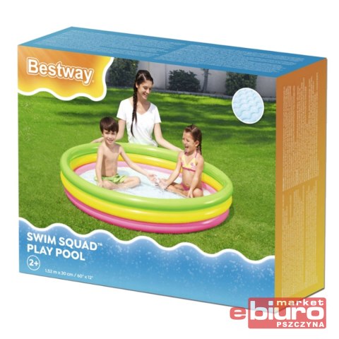 BASEN DMUCHANY TĘCZOWY 152X30CM 51103 BESTWAY