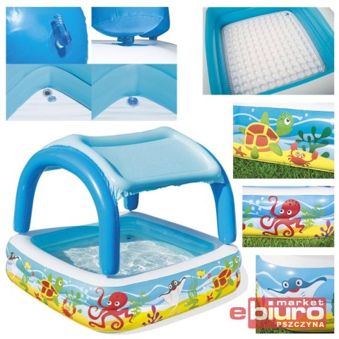 BASEN DMUCHANY Z DASZKIEM 147X147X122CM 52192 BEST