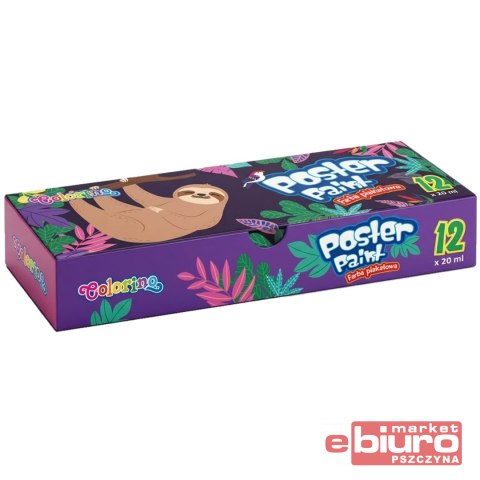 COLORINO FARBY PLAKATOWE 20 ML 12 KOL WILDKID