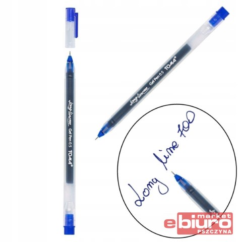 DŁUGOPIS ŻELOWY LONG LINE 700 NIEBIESKI TO-072 TOMA