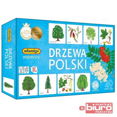 GRA MEMORY DRZEWA POLSKI ADAMIGO